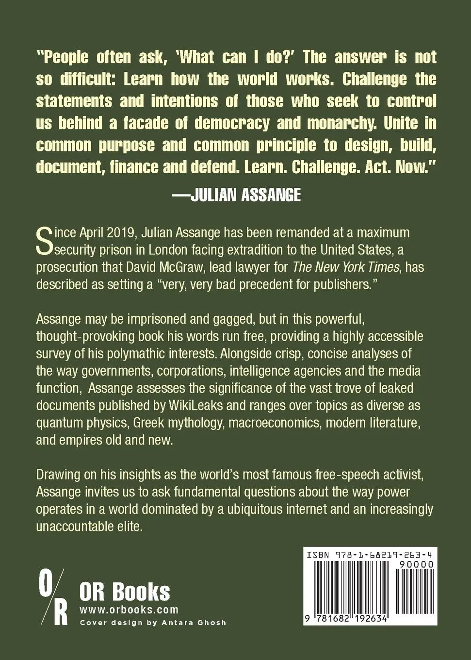 Rückseite: 9781682192634 | Julian Assange in His Own Words | Julian Assange | Taschenbuch | 2021