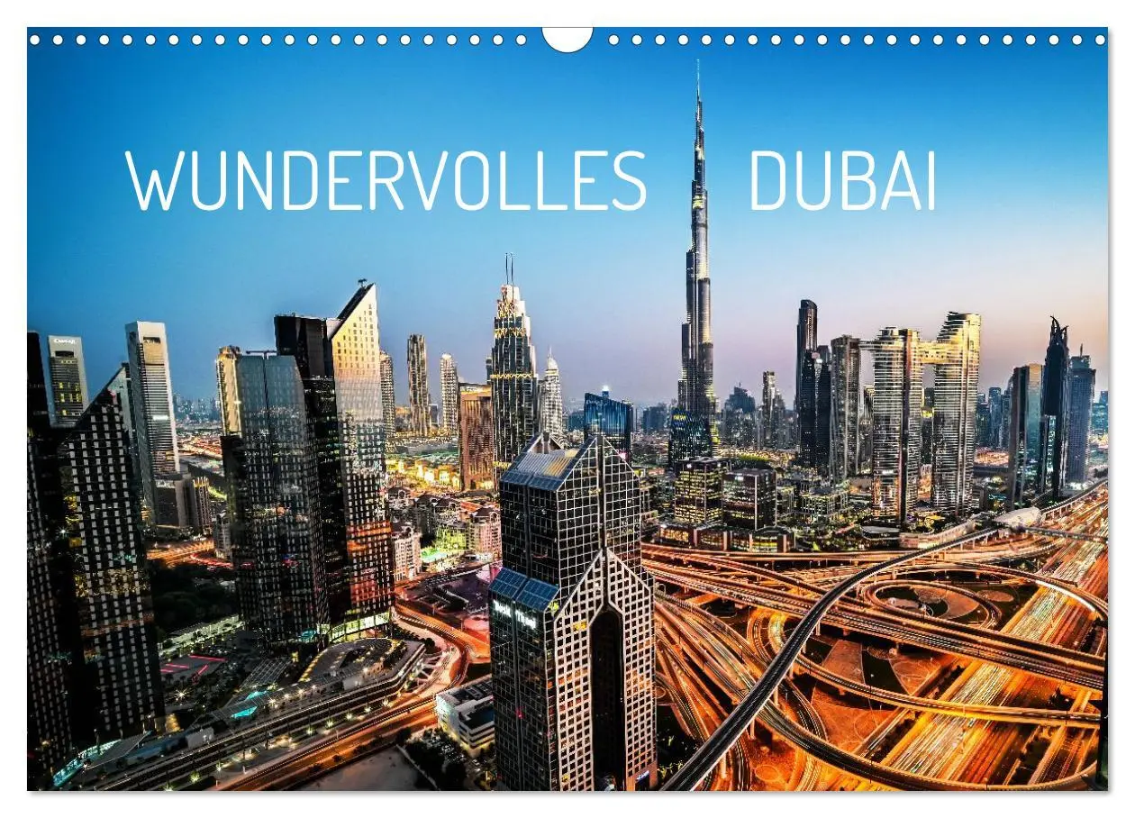 Cover: 9783516592634 | Wundervolles Dubai (Wandkalender 2026 DIN A3 quer), CALVENDO...