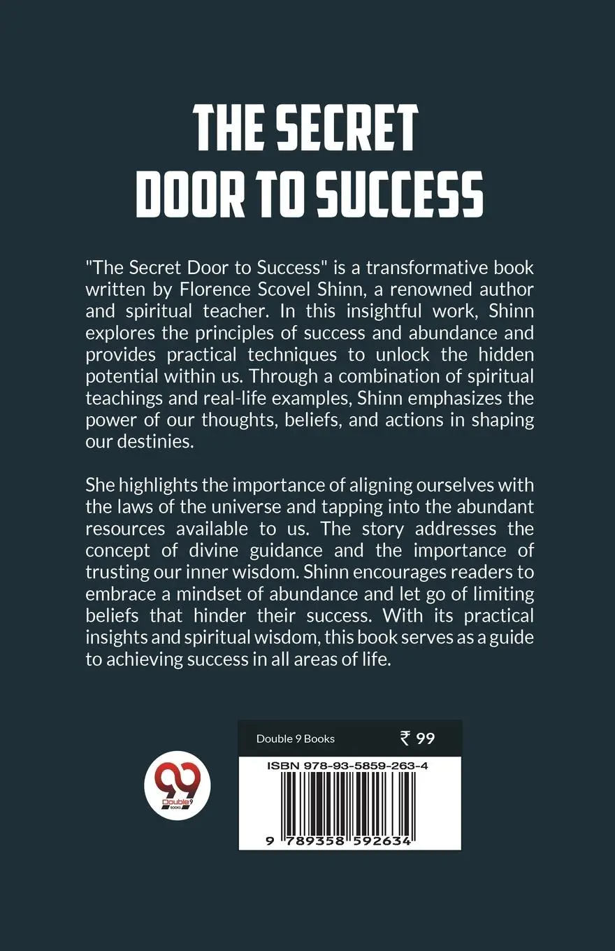 Rückseite: 9789358592634 | The Secret Door To Success | Florence Scovel Shinn | Taschenbuch