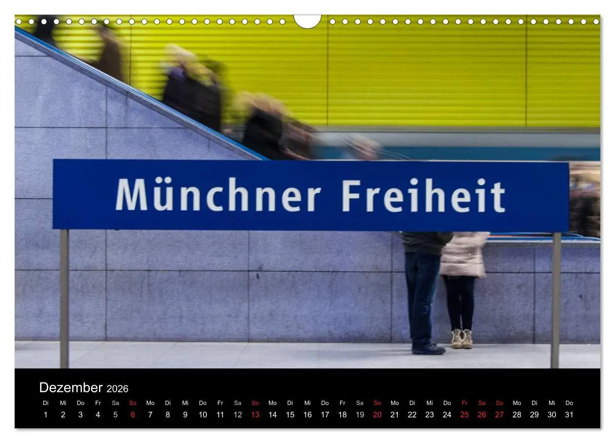 Bild: 9783516102734 | U-Bahn in München (Wandkalender 2026 DIN A3 quer), CALVENDO...