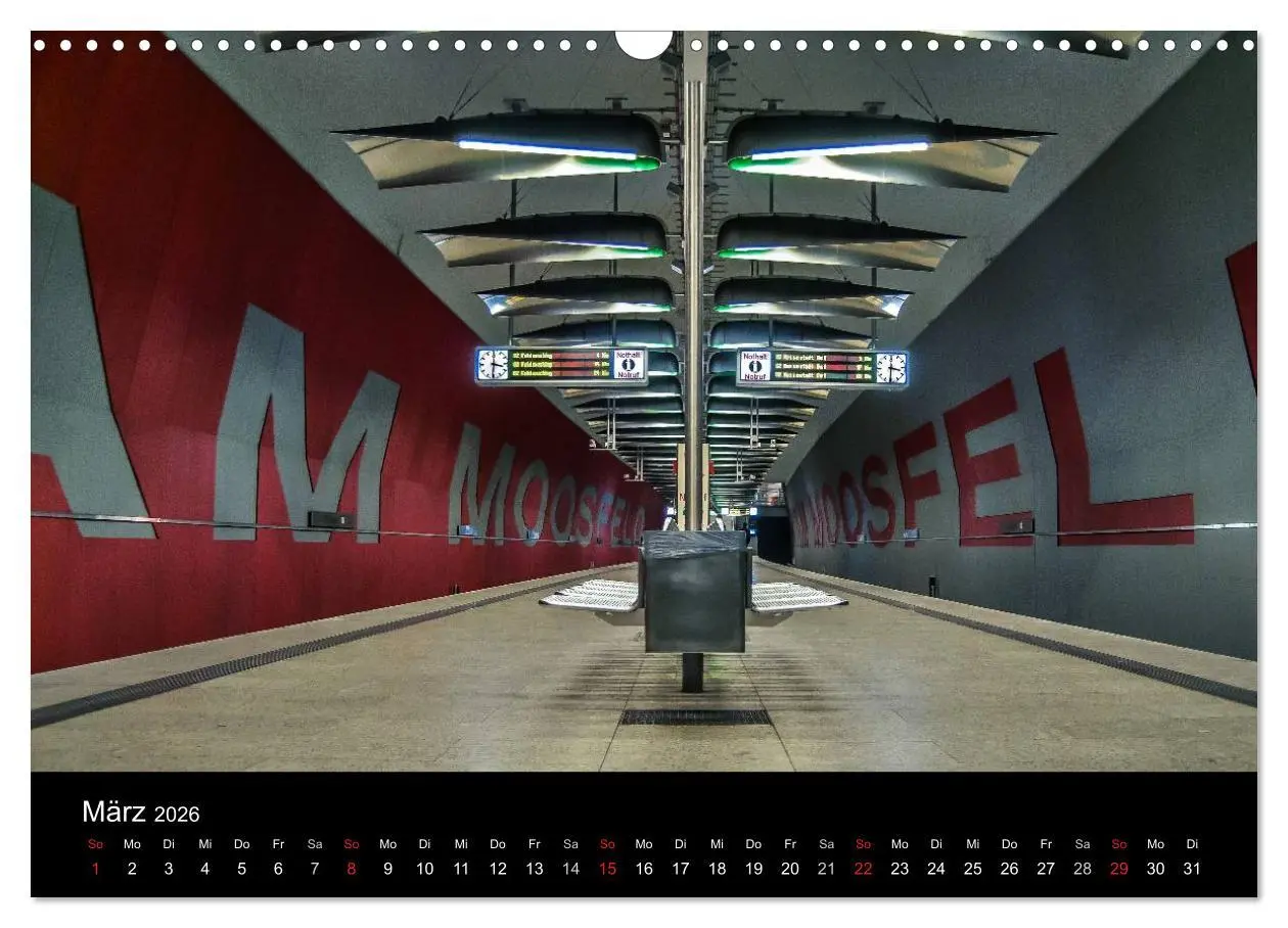 Bild: 9783516102734 | U-Bahn in München (Wandkalender 2026 DIN A3 quer), CALVENDO...