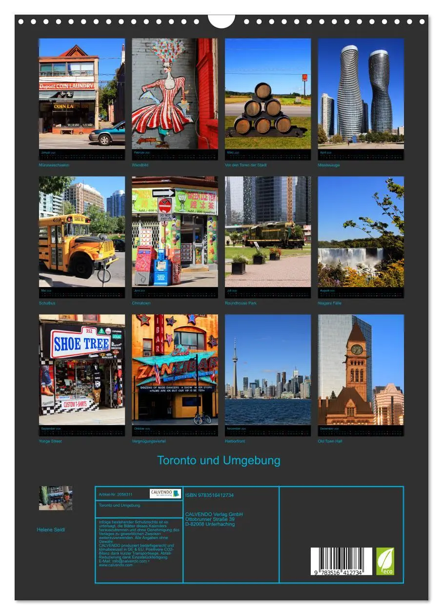 Bild: 9783516412734 | Toronto und Umgebung (Wandkalender 2026 DIN A3 hoch), CALVENDO...