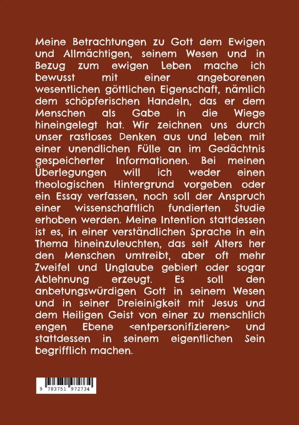 Rückseite: 9783751972734 | Gottes Wesen verstehen | Walter W. Braun | Taschenbuch | Paperback