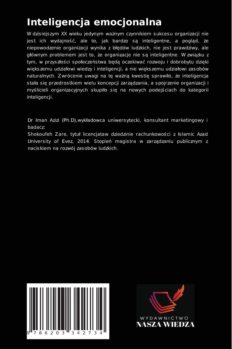 Rückseite: 9786203342734 | Inteligencja emocjonalna | Iman Azizi (u. a.) | Taschenbuch | Polnisch