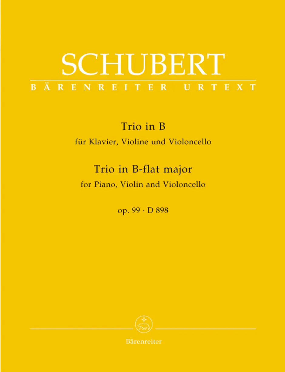 Cover: 9790006472734 | Trio In B Flat Major For Piano, Violin &amp; Cello | Franz Schubert