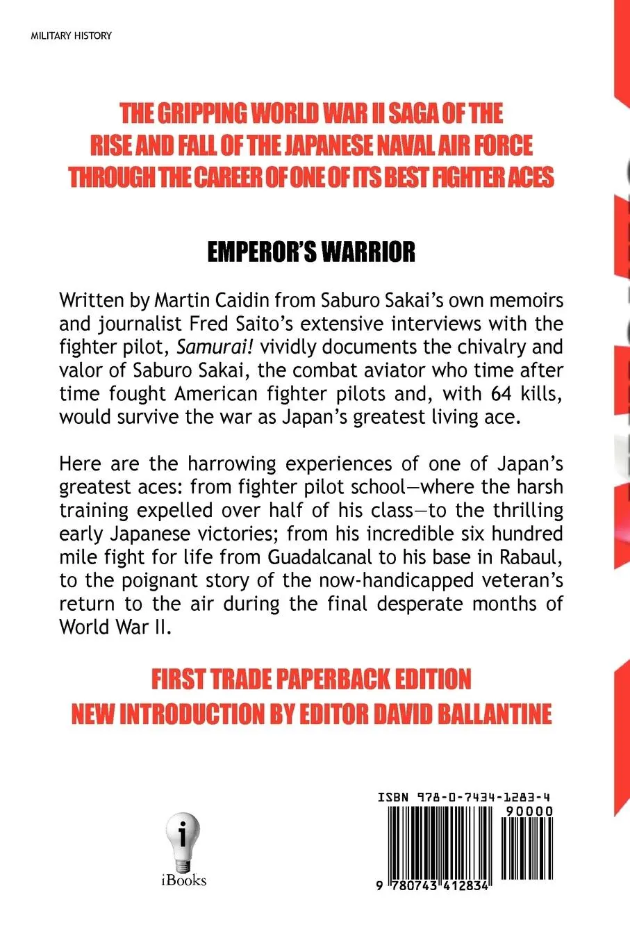 Rückseite: 9780743412834 | Samurai! | Saburo Sakai (u. a.) | Taschenbuch | Englisch | 2011