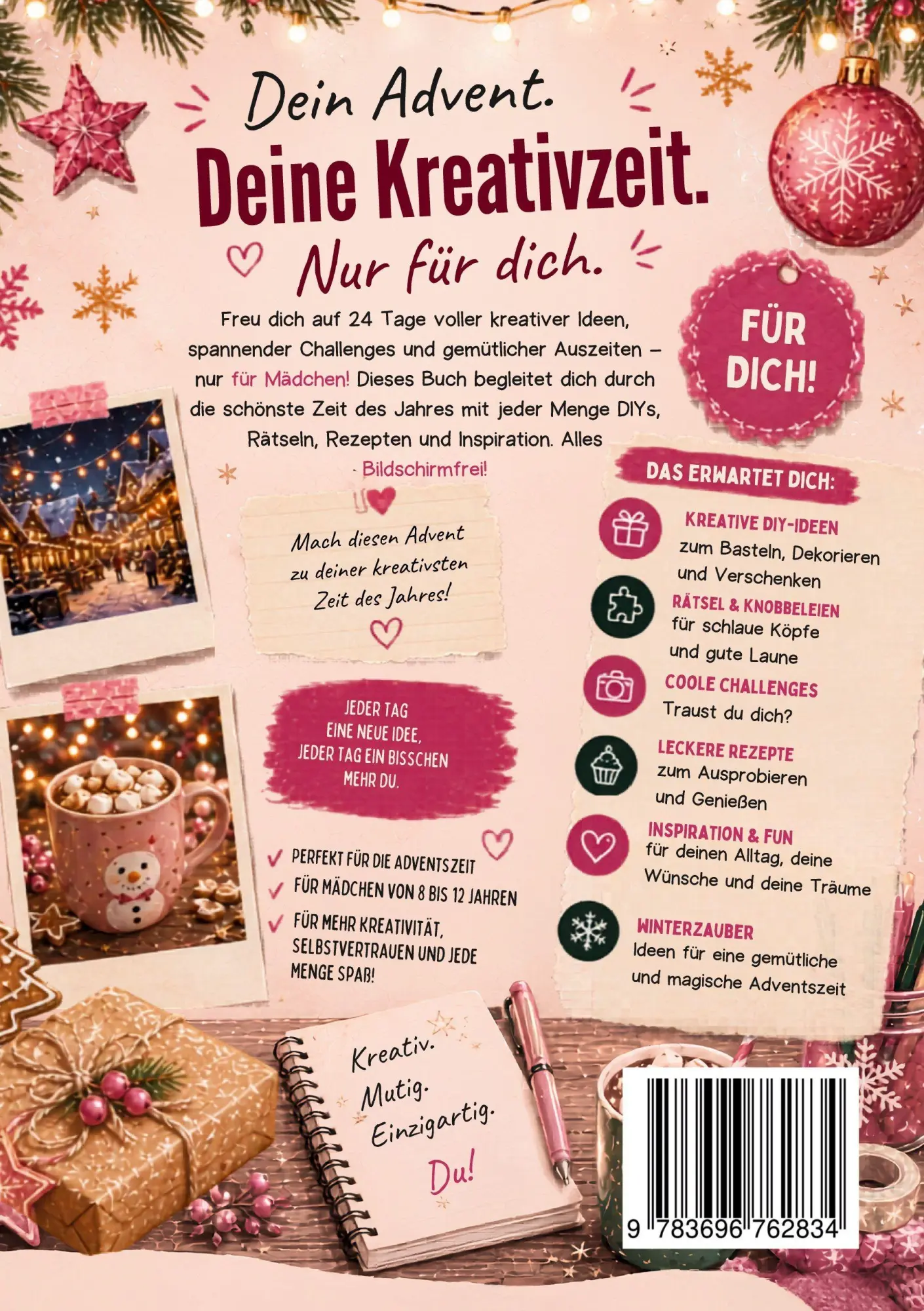 Rückseite: 9783696762834 | Das große Advents-Kreativbuch | Leonie Silvermoon | Taschenbuch | 2026