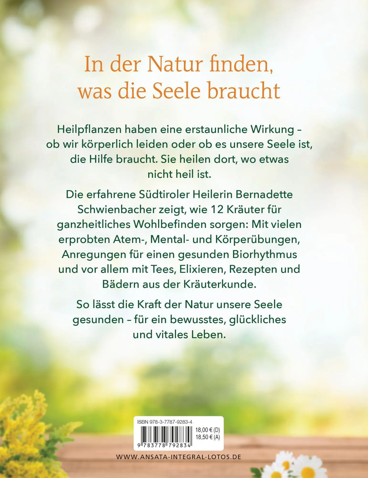 Bild: 9783778792834 | Heilkräuter für die Seele | Bernadette Schwienbacher | Buch | 208 S.