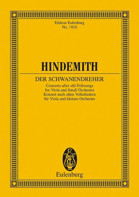 Cover: 9783795762834 | Der Schwanendreher | Paul Hindemith | Broschüre | 76 S. | Deutsch