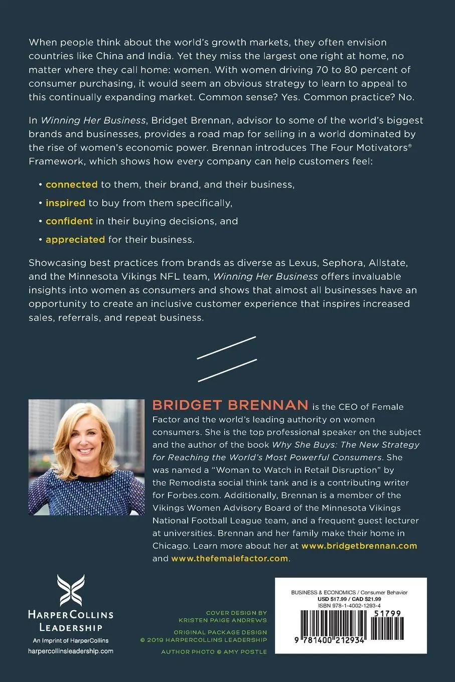Rückseite: 9781400212934 | Winning Her Business | Bridget Brennan | Taschenbuch | Englisch | 2019