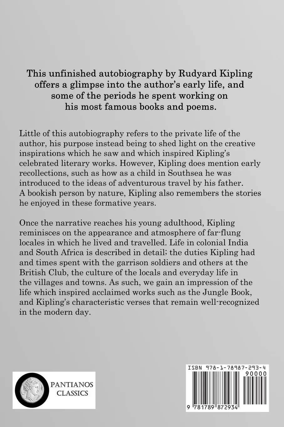 Rückseite: 9781789872934 | Something of Myself | Rudyard Kipling | Taschenbuch | Englisch