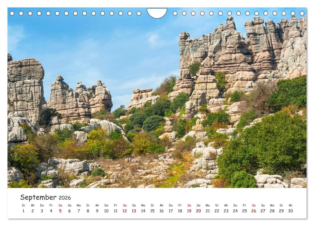 Bild: 9783457852934 | Andalusien - Weiße Dörfer und wilde Natur (Wandkalender 2026 DIN A4...