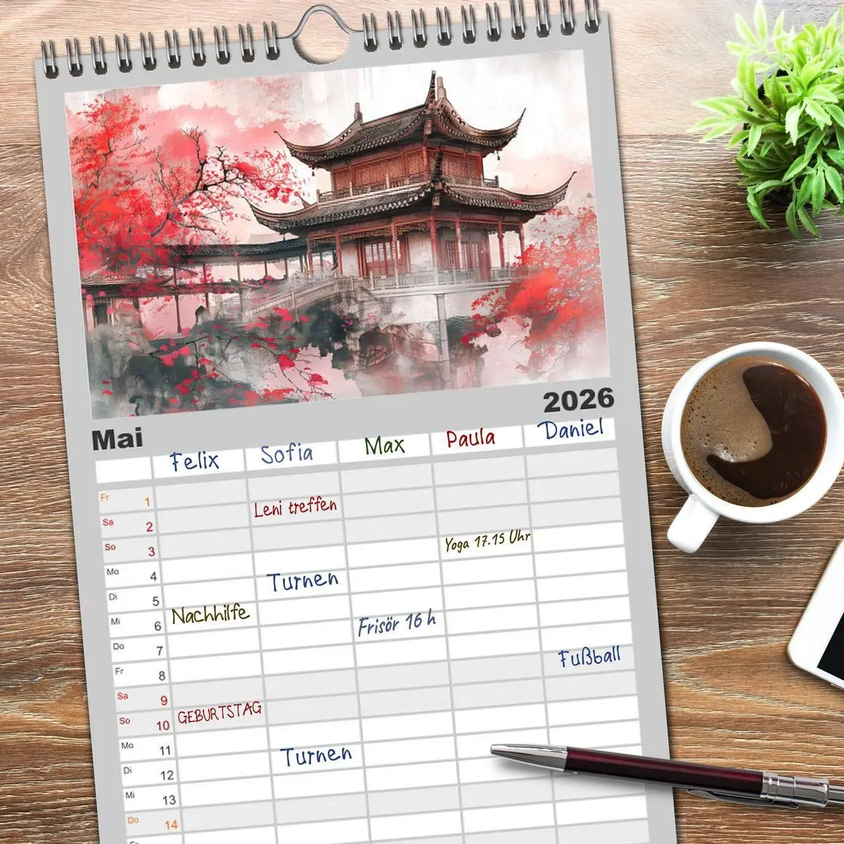 Bild: 9783516492934 | Familienplaner 2026 - Die Essenz von China - Chinesische...