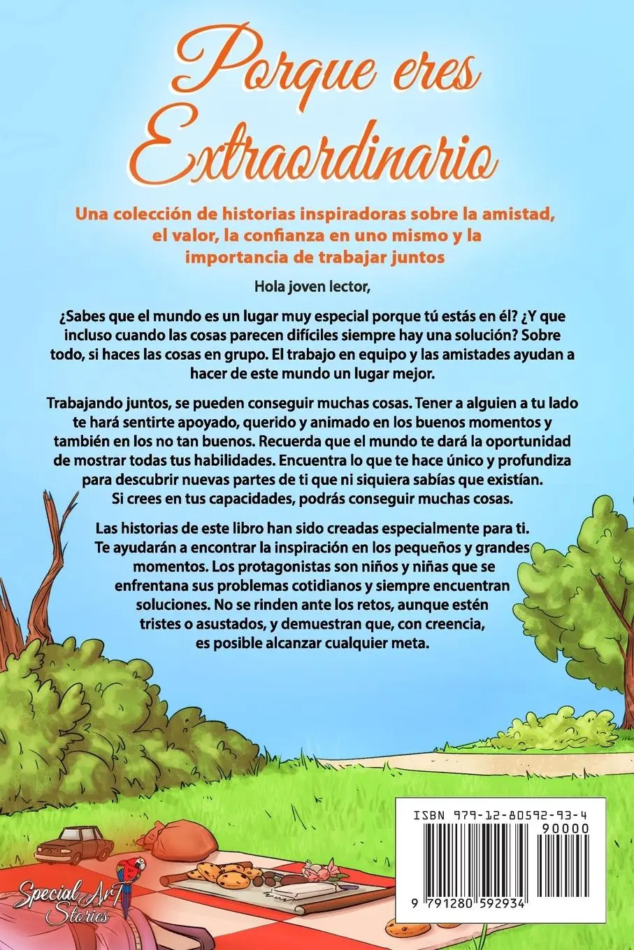 Rückseite: 9791280592934 | Porque eres Extraordinario | Special Art Stories (u. a.) | Taschenbuch
