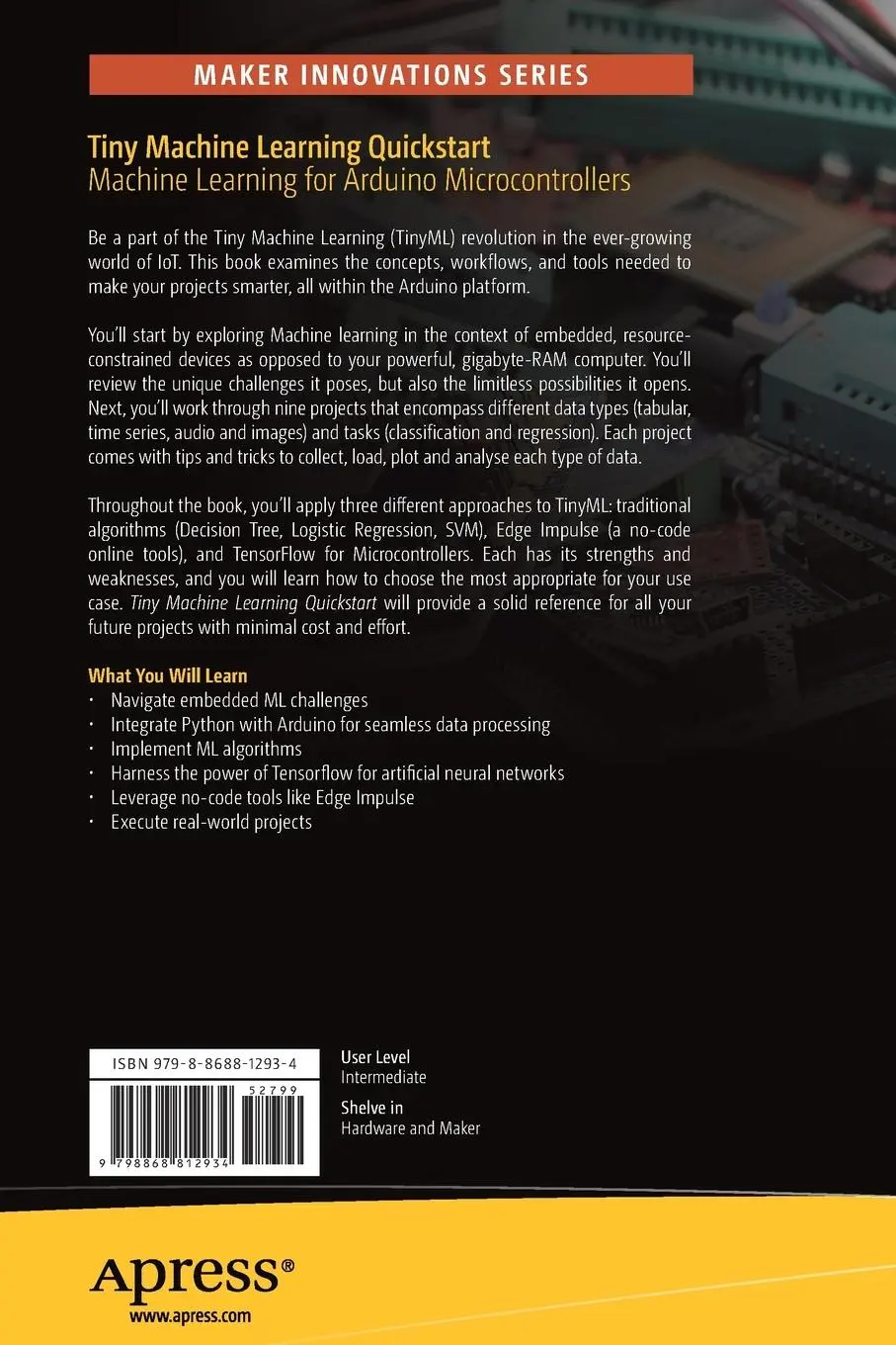 Rückseite: 9798868812934 | Tiny Machine Learning Quickstart | Simone Salerno | Taschenbuch | xx
