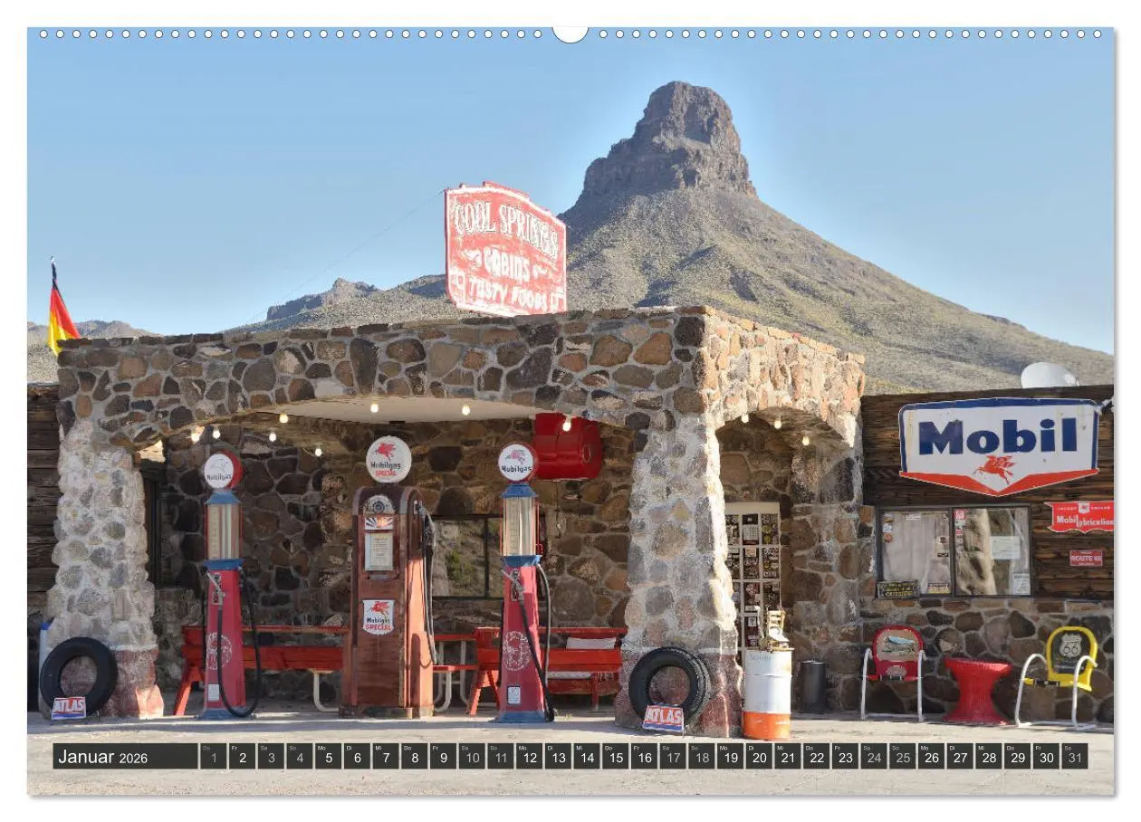 Bild: 9783457673034 | Route 66 (Wandkalender 2026 DIN A2 quer), CALVENDO Monatskalender
