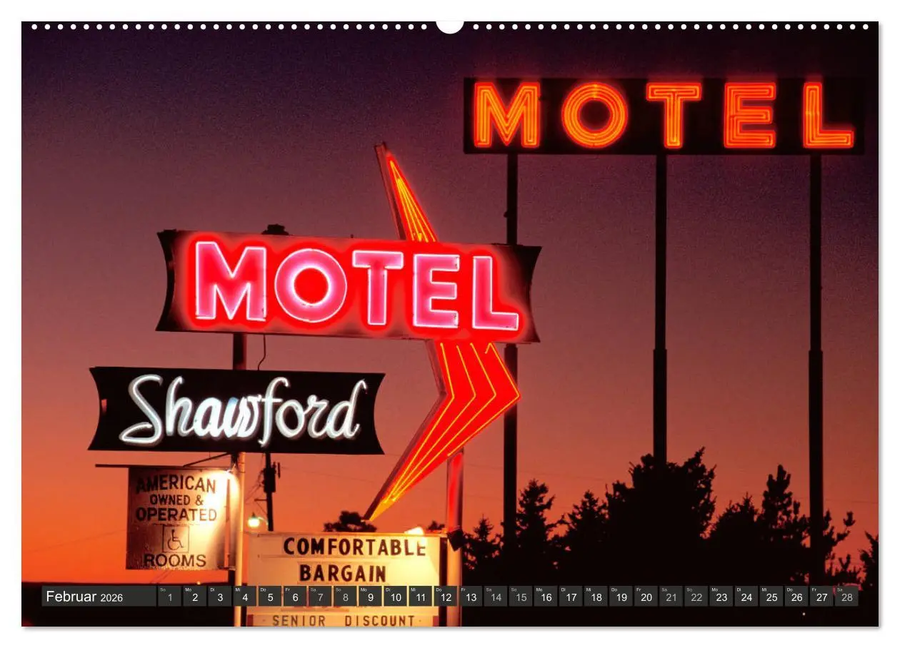 Bild: 9783457673034 | Route 66 (Wandkalender 2026 DIN A2 quer), CALVENDO Monatskalender