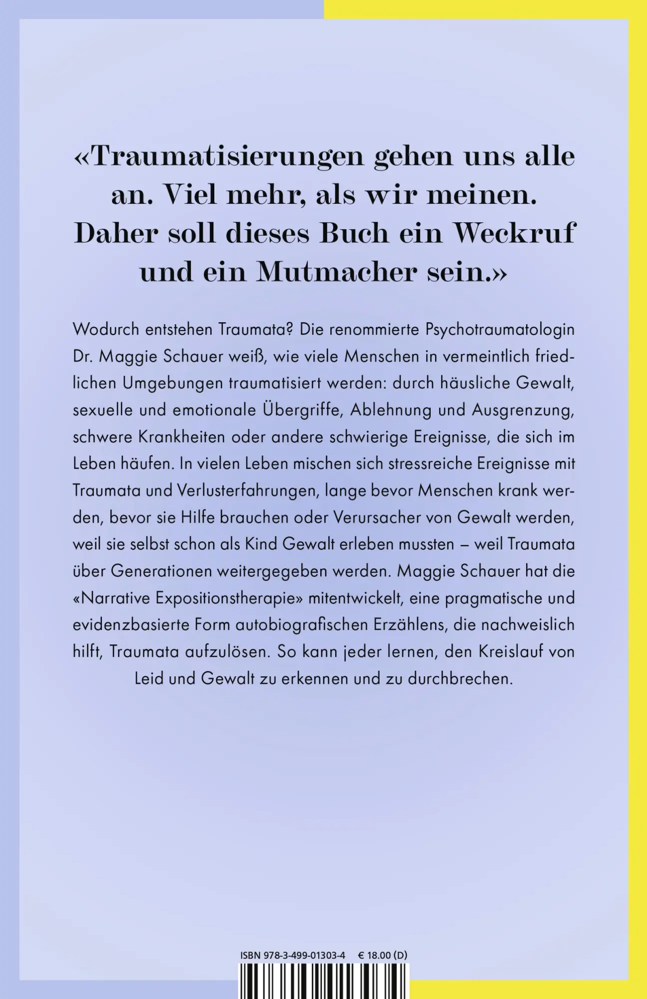 Rückseite: 9783499013034 | Die einfachste Psychotherapie der Welt | Maggie Schauer | Taschenbuch