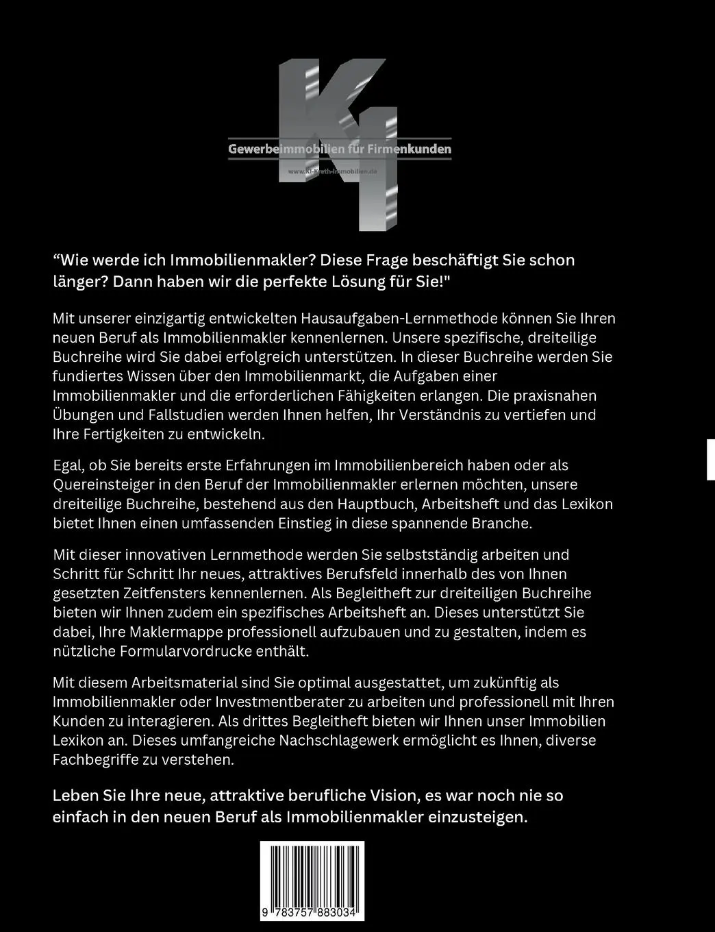 Rückseite: 9783757883034 | Startupper - Immobilienmakler und Investmentberater für...