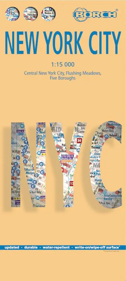 Cover: 9783866093034 | New York City, Borch Map | (Land-)Karte | Borch Maps | 2 S. | Deutsch
