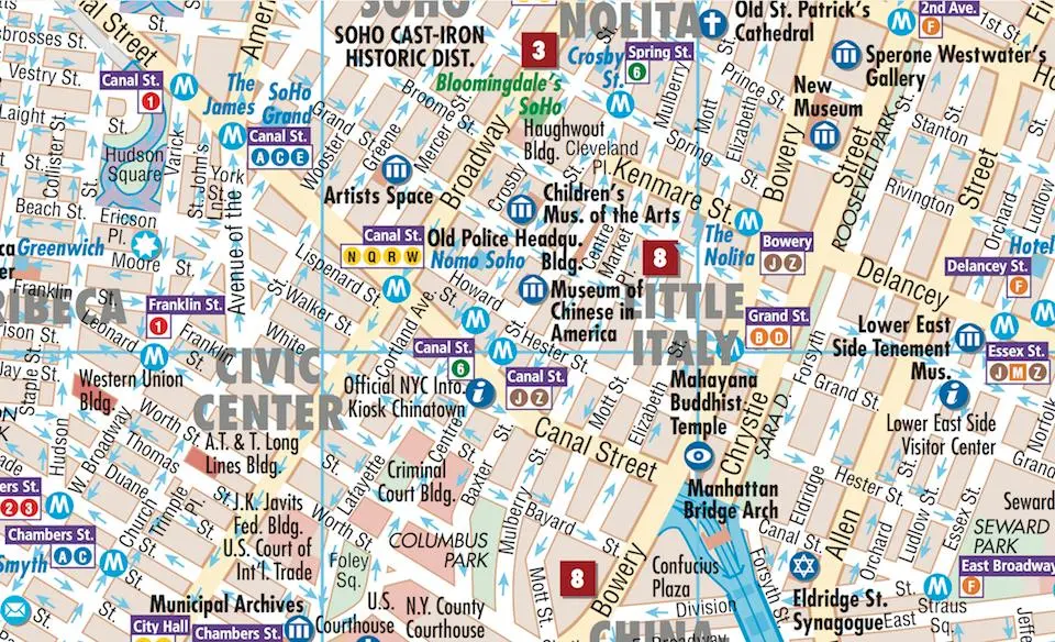 Bild: 9783866093034 | New York City, Borch Map | (Land-)Karte | Borch Maps | 2 S. | Deutsch