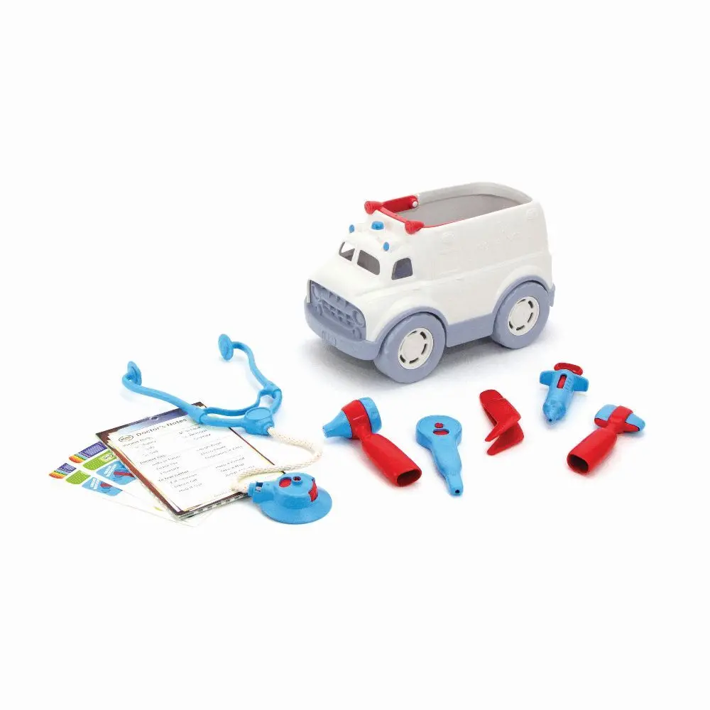 Cover: 816409013134 | GREENTOYS - Krankenwagen mit Arztausrüstung 10 Teile | 8601313 | 2023