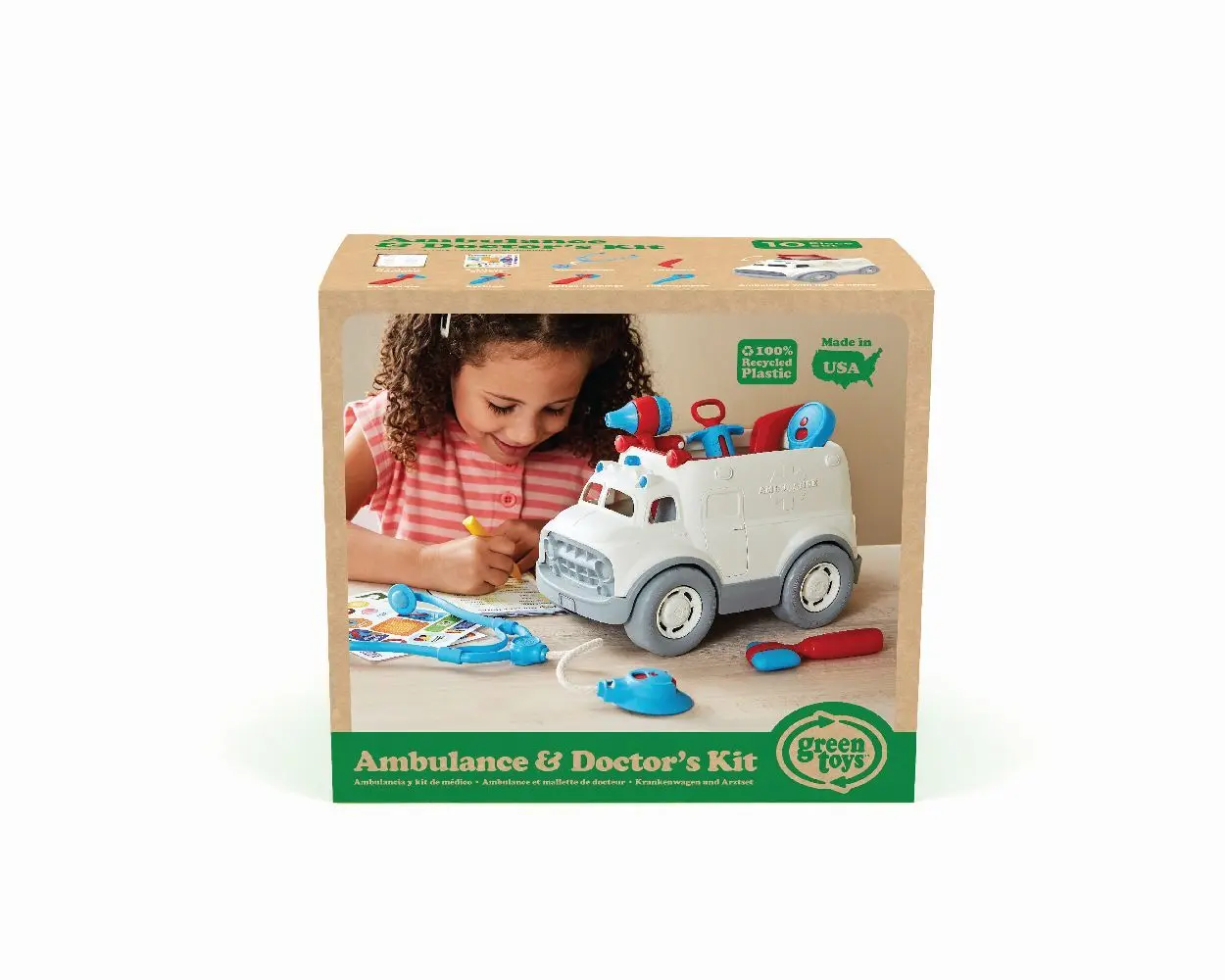 Bild: 816409013134 | GREENTOYS - Krankenwagen mit Arztausrüstung 10 Teile | 8601313 | 2023