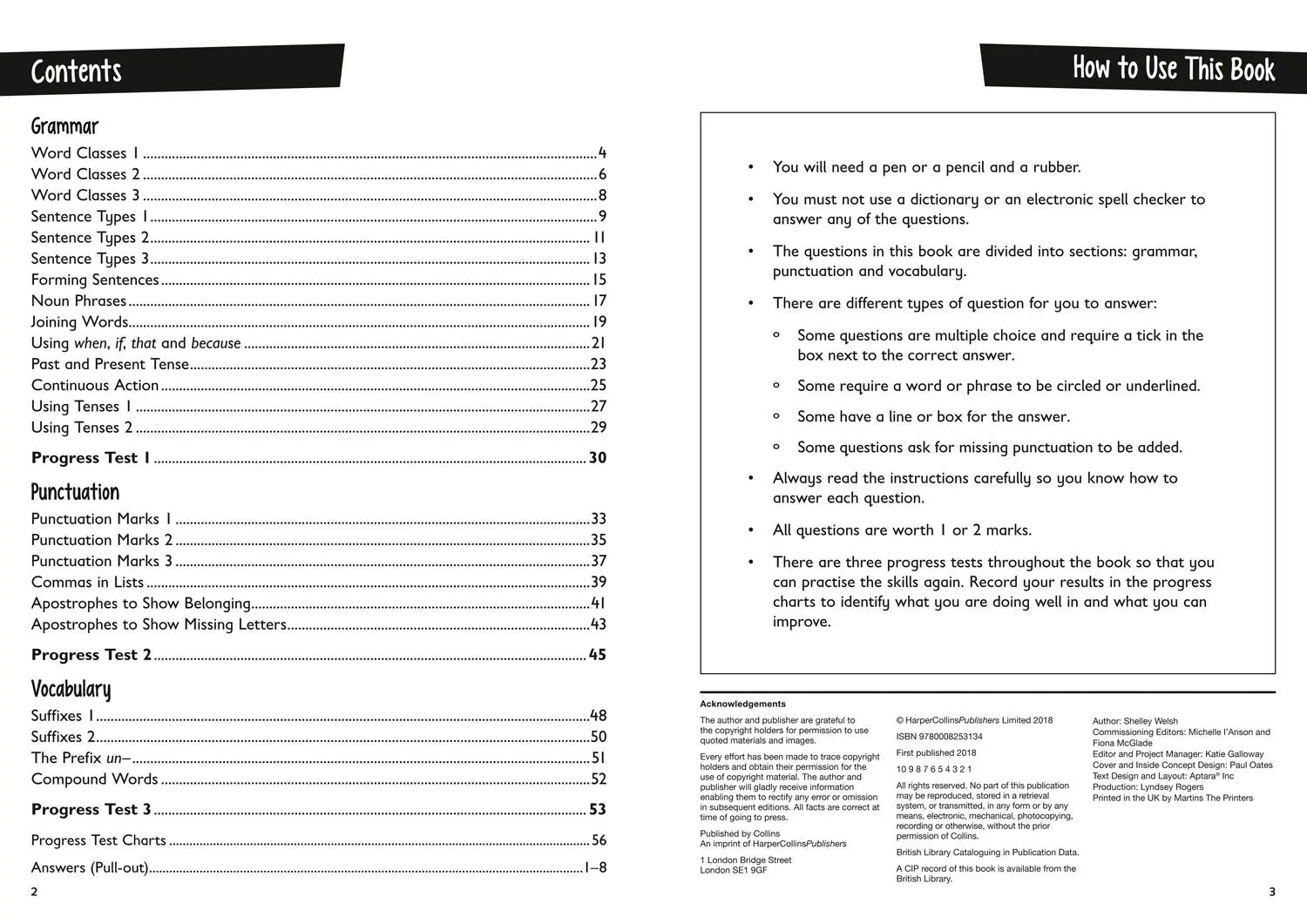 Bild: 9780008253134 | KS1 Grammar, Punctuation and Spelling Practice Book | Collins Ks1