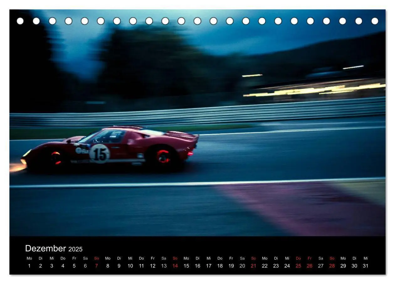 Bild: 9783435643134 | Vintage Racing, historischer Motorsport (Tischkalender 2025 DIN A5...
