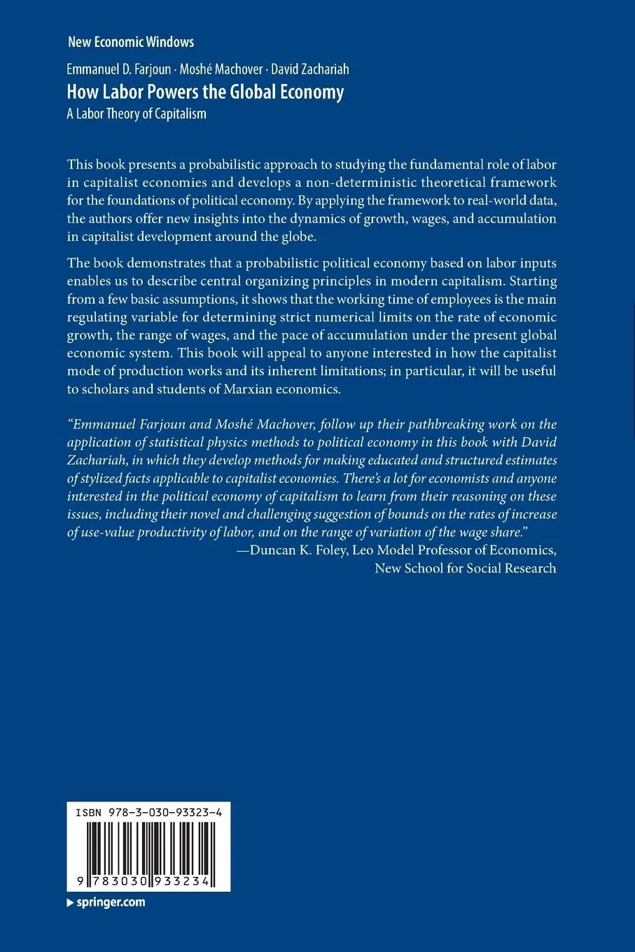 Rückseite: 9783030933234 | How Labor Powers the Global Economy | A Labor Theory of Capitalism