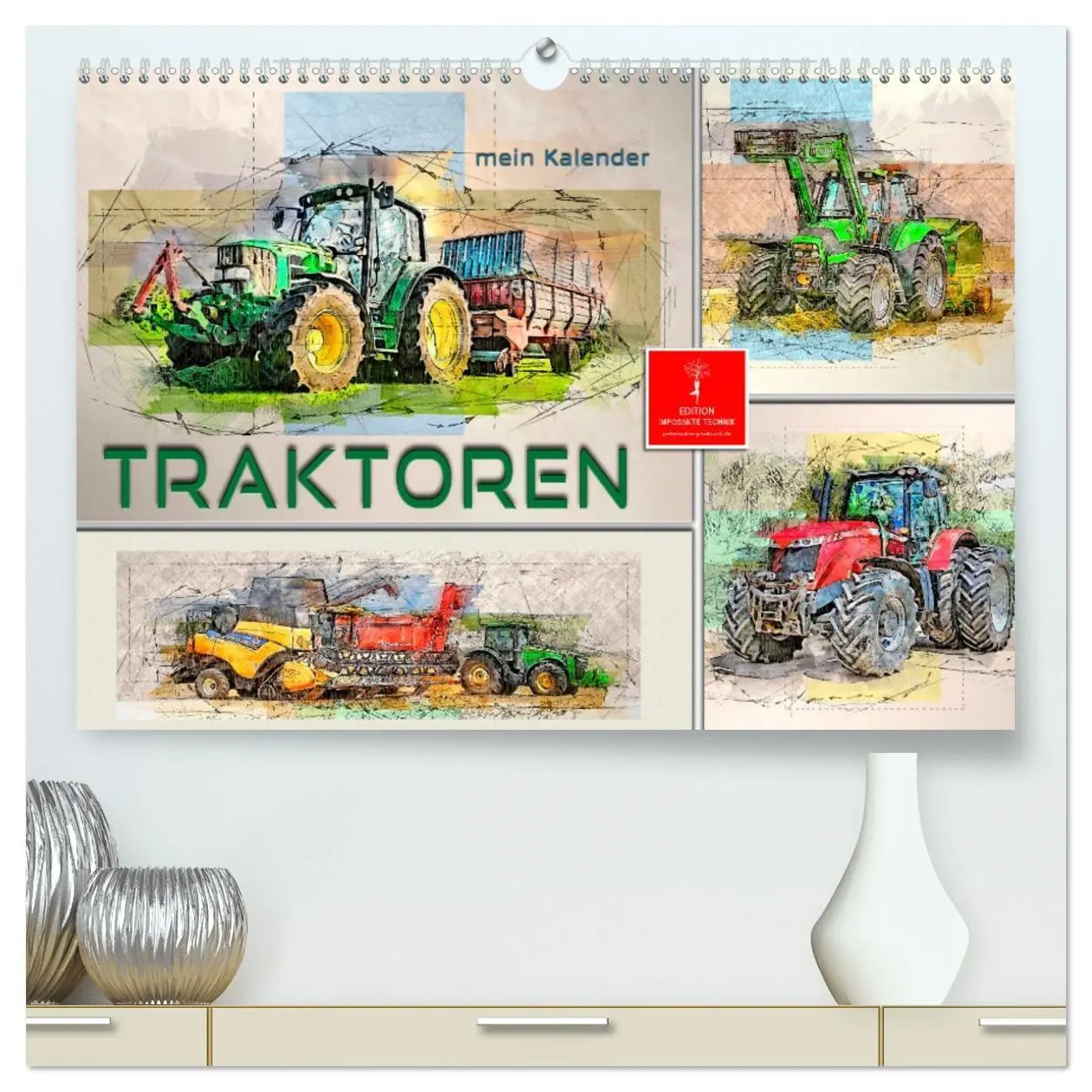 Cover: 9783457413234 | Traktoren - mein Kalender (hochwertiger Premium Wandkalender 2026...