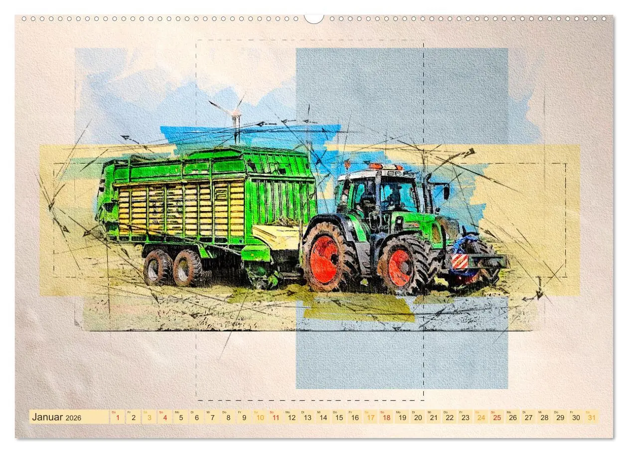 Bild: 9783457413234 | Traktoren - mein Kalender (hochwertiger Premium Wandkalender 2026...