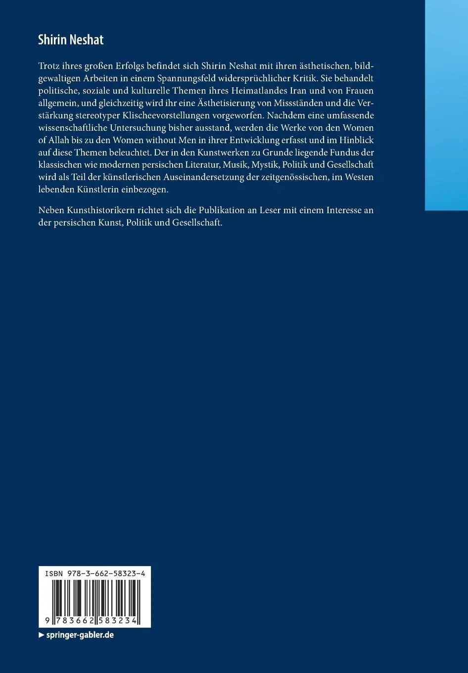 Rückseite: 9783662583234 | Shirin Neshat | Anna Flammersfeld | Taschenbuch | xi | Deutsch | 2019