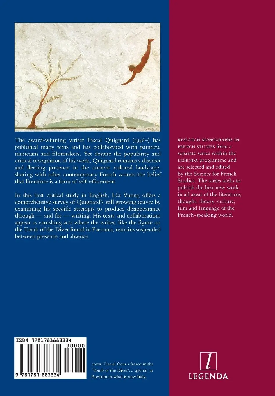 Rückseite: 9781781883334 | Pascal Quignard | Towards the Vanishing Point | Lea Vuong | Buch