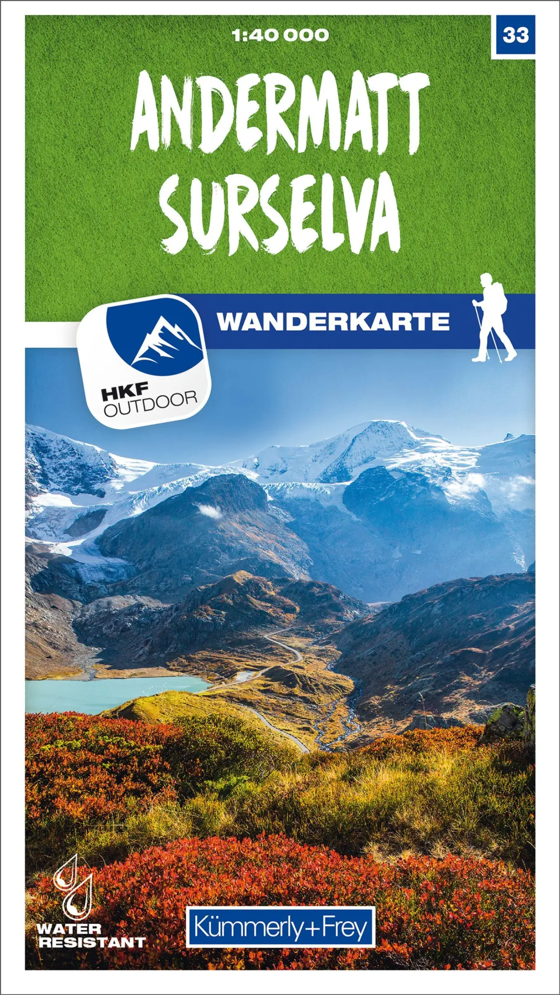 Cover: 9783259023334 | Andermatt - Surselva 33 Wanderkarte 1:40 000 matt laminiert | Deutsch