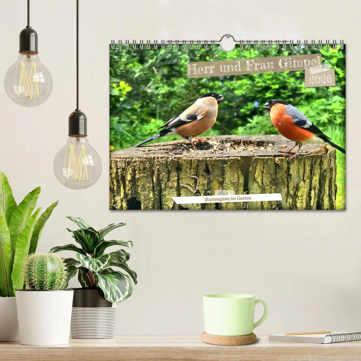 Bild: 9783457333334 | Herr und Frau Gimpel - Stammgäste im Garten (Wandkalender 2026 DIN...
