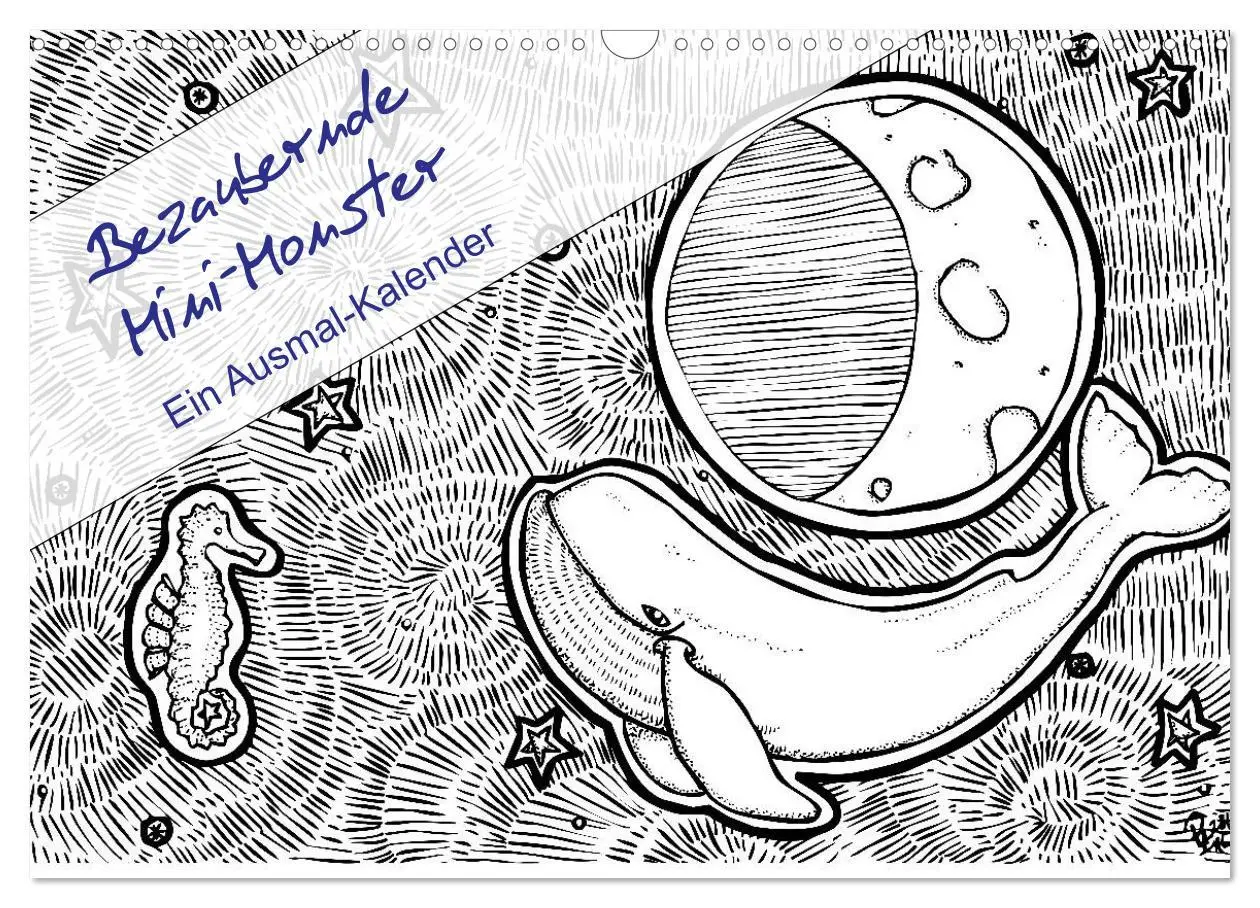 Cover: 9783457883334 | Bezaubernde Mini-Monster - Ein Ausmal-Kalender (Wandkalender 2026...