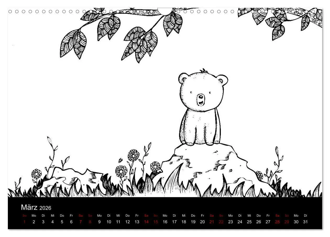 Bild: 9783457883334 | Bezaubernde Mini-Monster - Ein Ausmal-Kalender (Wandkalender 2026...