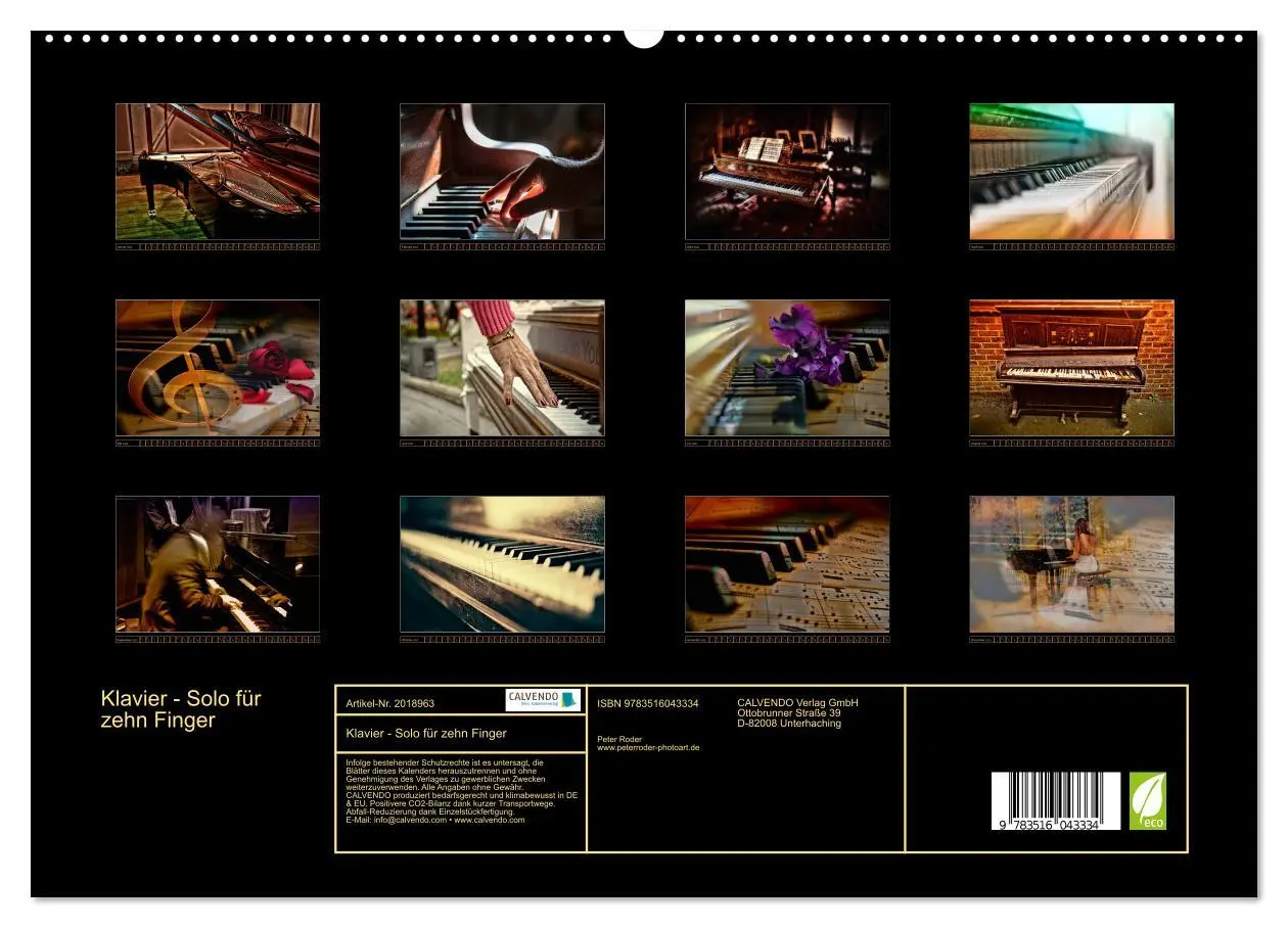 Bild: 9783516043334 | Klavier - Solo für zehn Finger (hochwertiger Premium Wandkalender...