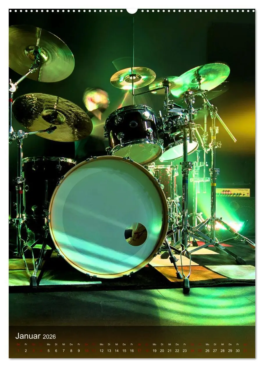 Bild: 9783516353334 | Schlagzeug in Concert (Wandkalender 2026 DIN A2 hoch), CALVENDO...