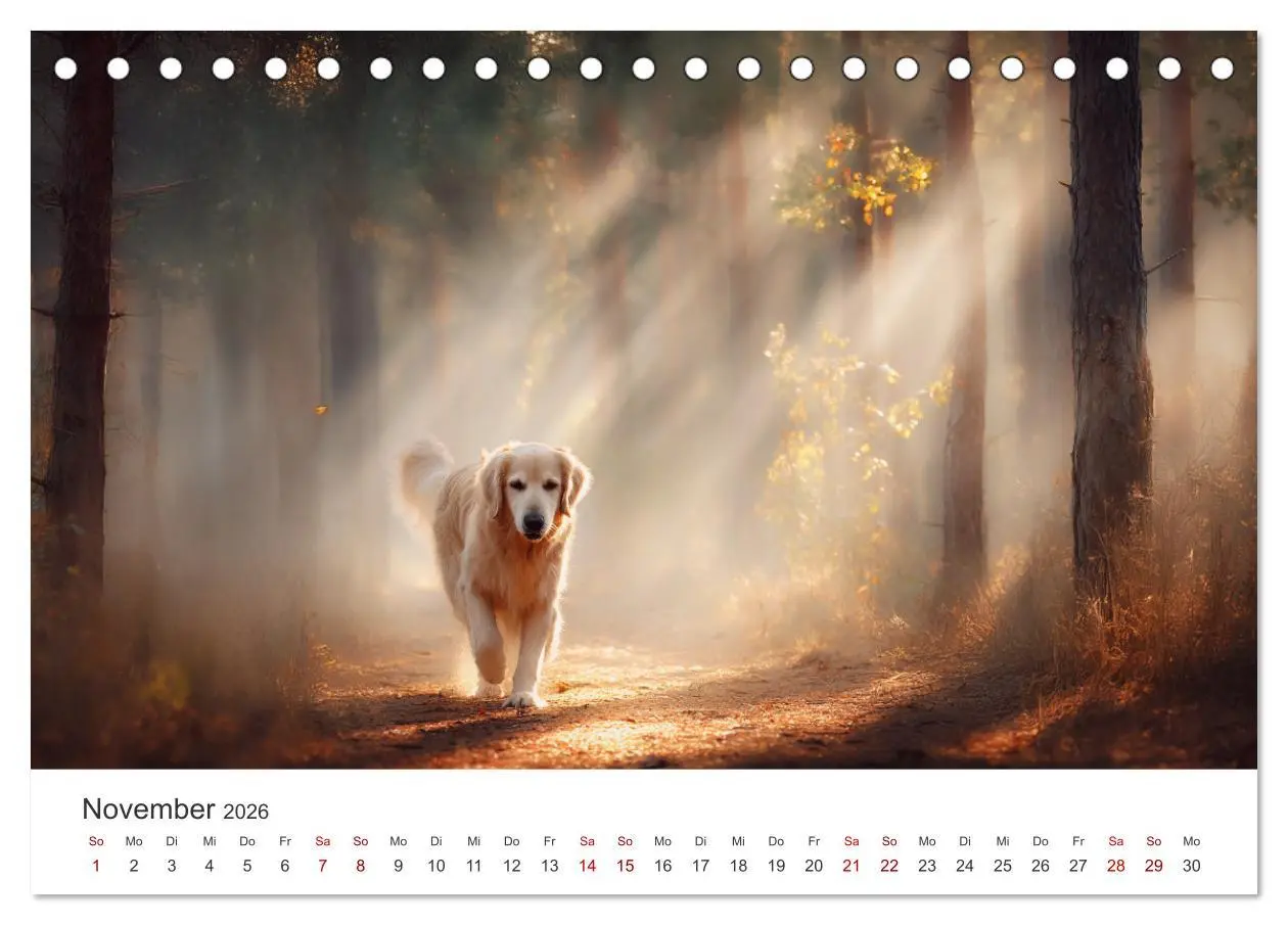 Bild: 9783516593334 | Herz aus Gold - Retriever zum Verlieben (Tischkalender 2026 DIN A5...