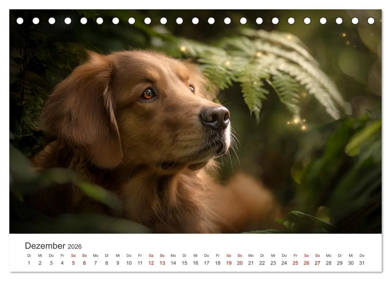 Bild: 9783516593334 | Herz aus Gold - Retriever zum Verlieben (Tischkalender 2026 DIN A5...