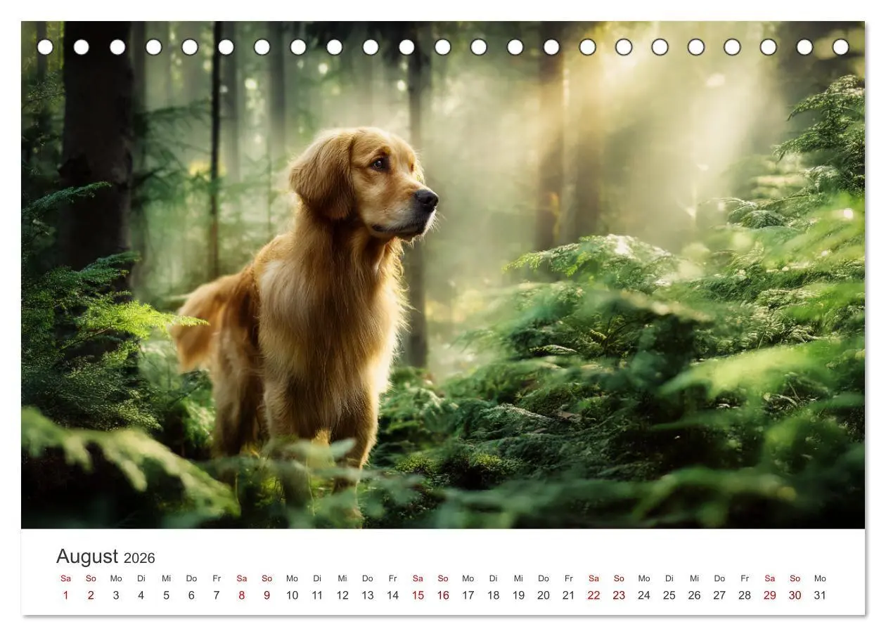 Bild: 9783516593334 | Herz aus Gold - Retriever zum Verlieben (Tischkalender 2026 DIN A5...