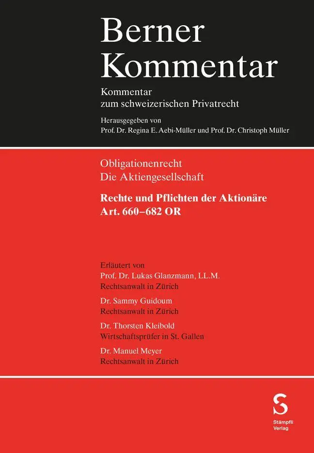 Cover: 9783727223334 | Rechte und Pflichten der Aktionäre (Art. 660-682 OR) | Buch | 250 S.