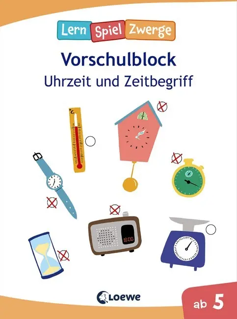 Cover: 9783743203334 | LernSpielZwerge, Vorschulblock - Uhrzeit und Zeitbegriff | Kawamura