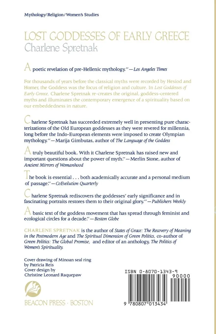 Rückseite: 9780807013434 | Lost Goddesses of Early Greece | A Collection of Pre-Hellenic Myths