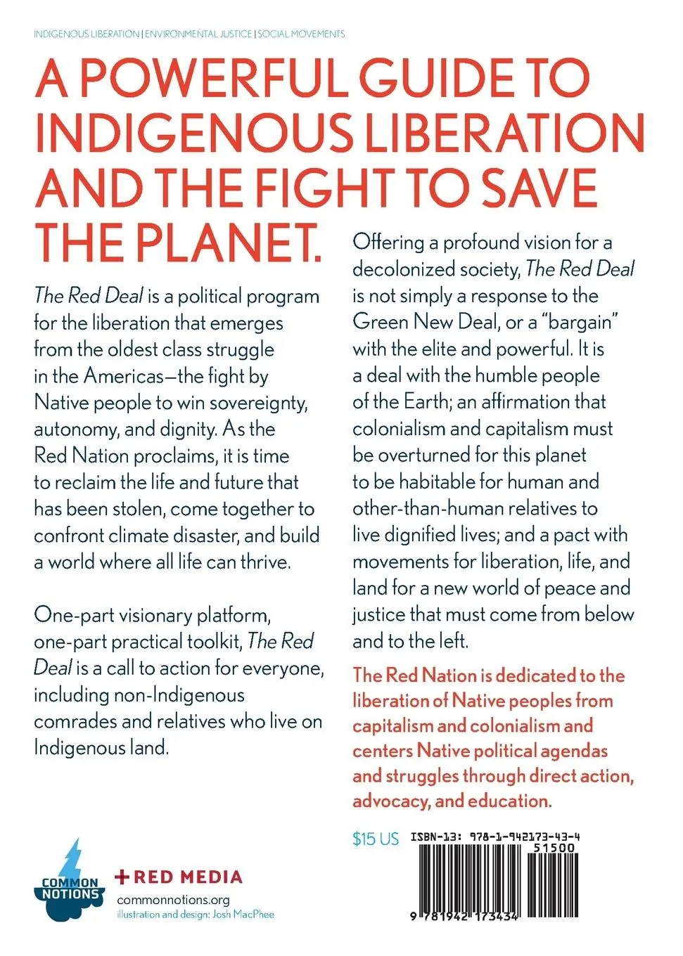 Rückseite: 9781942173434 | The Red Deal | Indigenous Action to Save Our Earth | The Red Nation