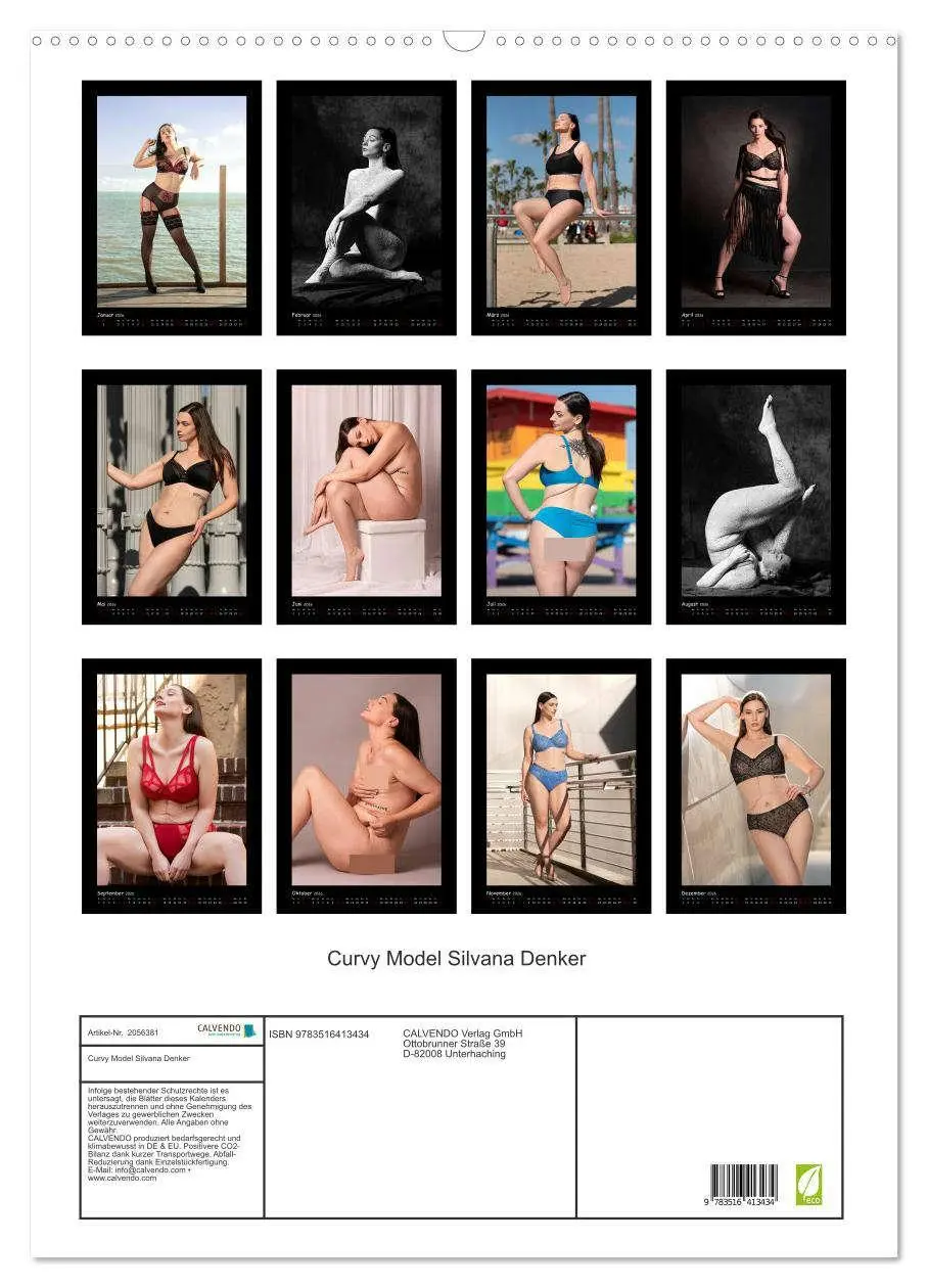 Bild: 9783516413434 | Curvy Model Silvana Denker (Wandkalender 2026 DIN A2 hoch),...