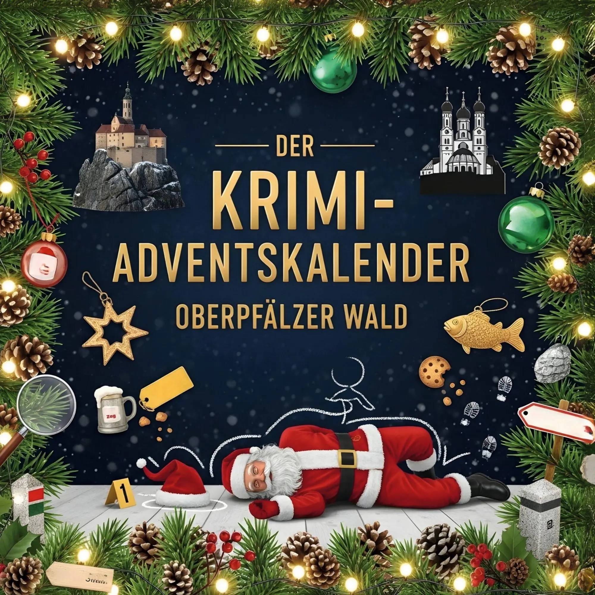Cover: 9783695303434 | Der Krimi-Adventskalender Oberpfälzer Wald | Charlotte Müller | Buch