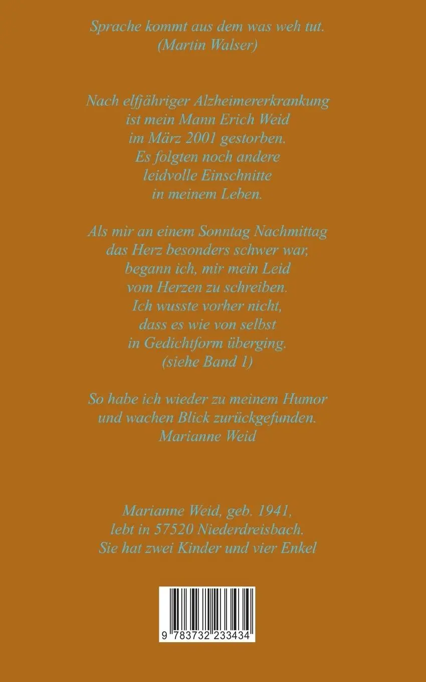 Rückseite: 9783732233434 | Heiter bis wolkig | Alltägliches mit Humor gesehen | Marianne Weid